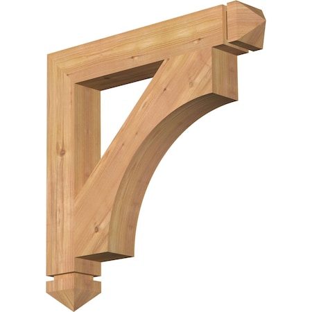 Ekena Millwork Westlake Arts & Crafts Smooth Bracket, Western Red Cedar, 3 1/2"W x 24"D x 24"H BKT04X24X24WTL03SWR